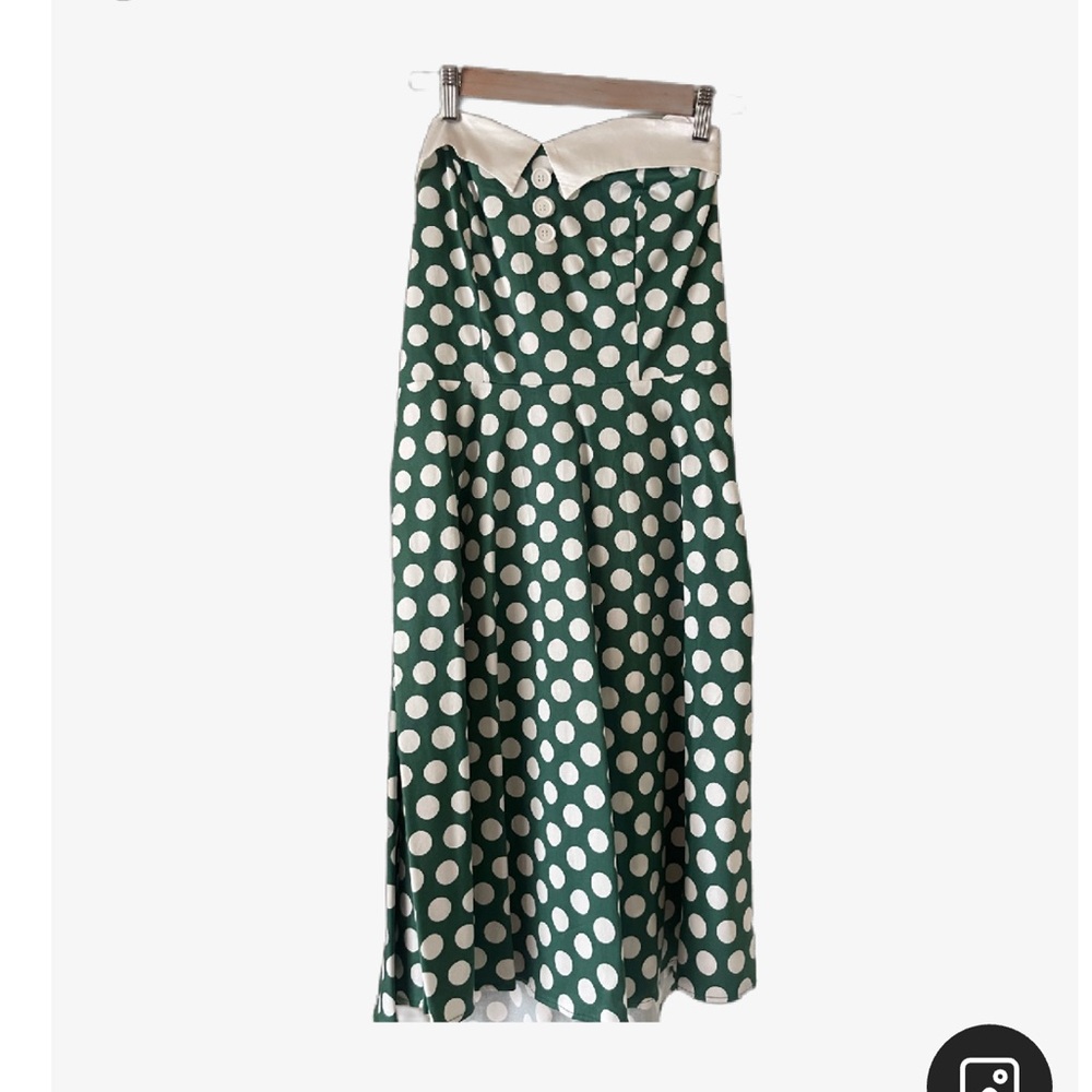 Green Polka Dot dress